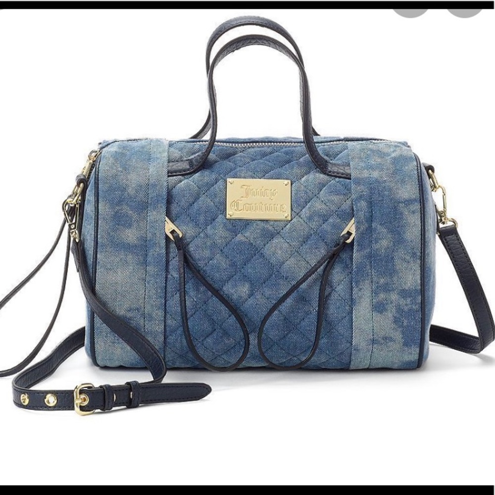 JUICY COUTURE jean purse with keychain